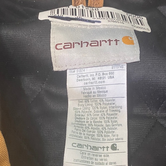 Carhartt Tan Hooded Jacket - Picture 6 of 9